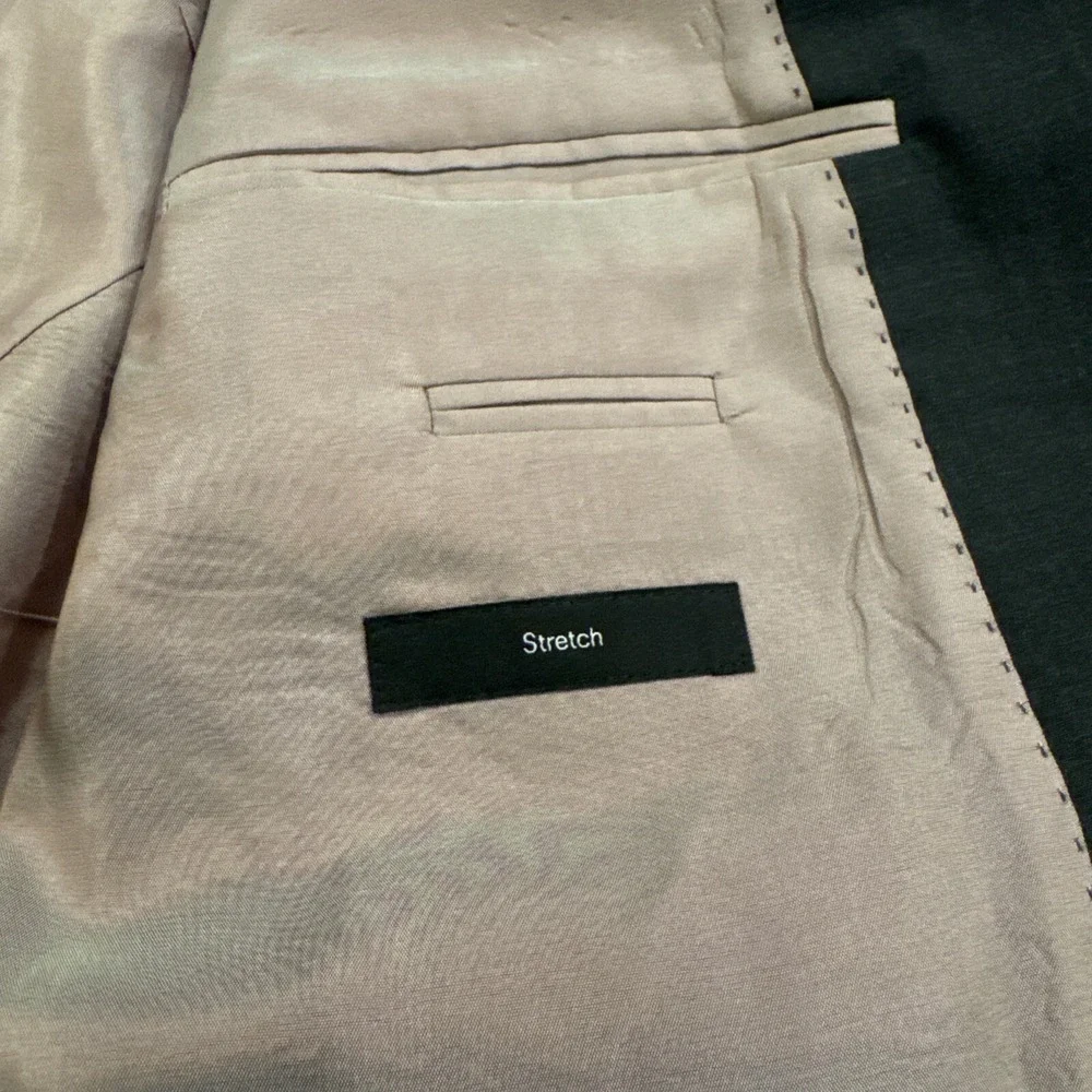 Hugo Boss Coppola Movie 44R Stretch Wool Sports‎ Coat Suit Jacket Black Charcoal